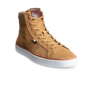 “New” Allen Edmonds Alpha High Top Suede Men’s Sneaker Tan Size 13D 4770 $300